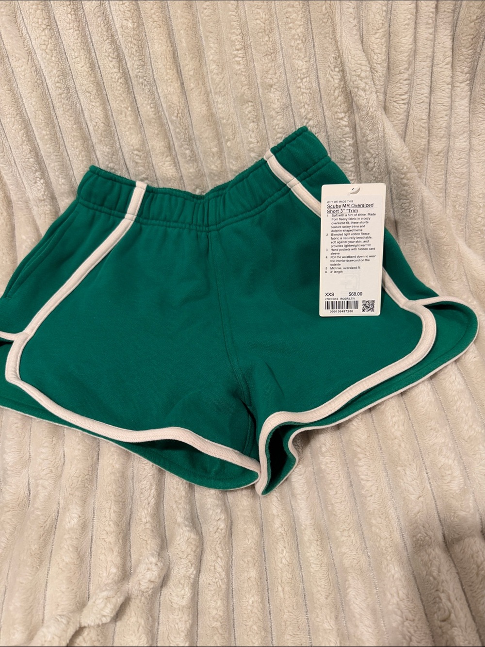 Lululemon Scuba MR a oversized short 3”  Size:XXS